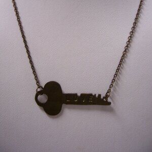 The Giving Key Necklace - Love Key  25in chain